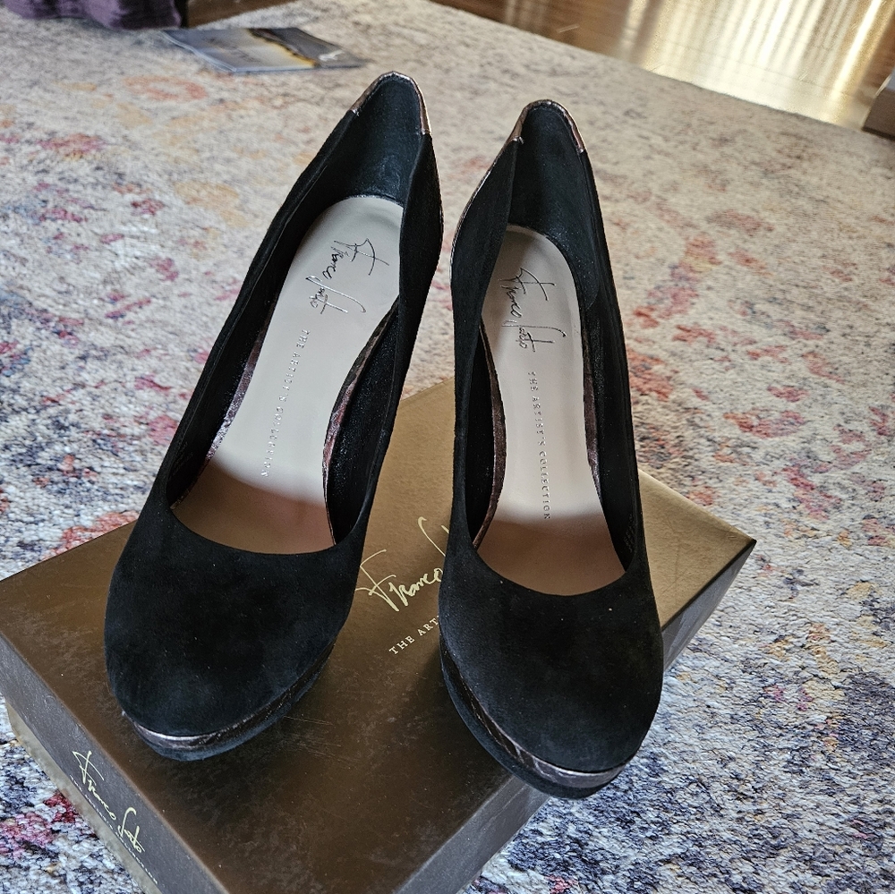 Franco Sarto A-Tango Back Suede Heels